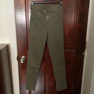 Olive Green H&M Skinny Jeggings